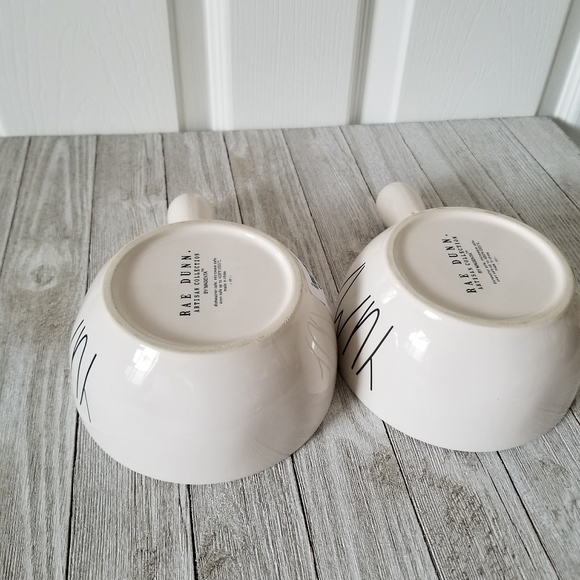 Rae Dunn YUMMY Soup Bowl Crock Set - Picture 4 of 5